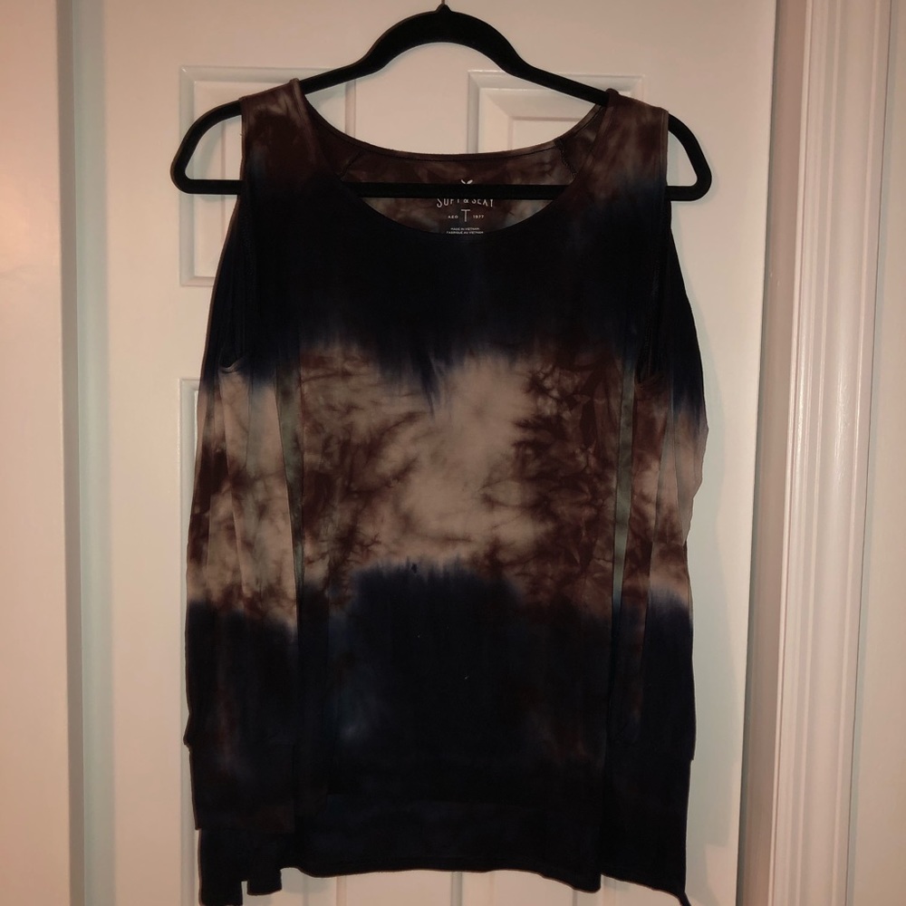 Tie Dye American Eagle Long Sleeve